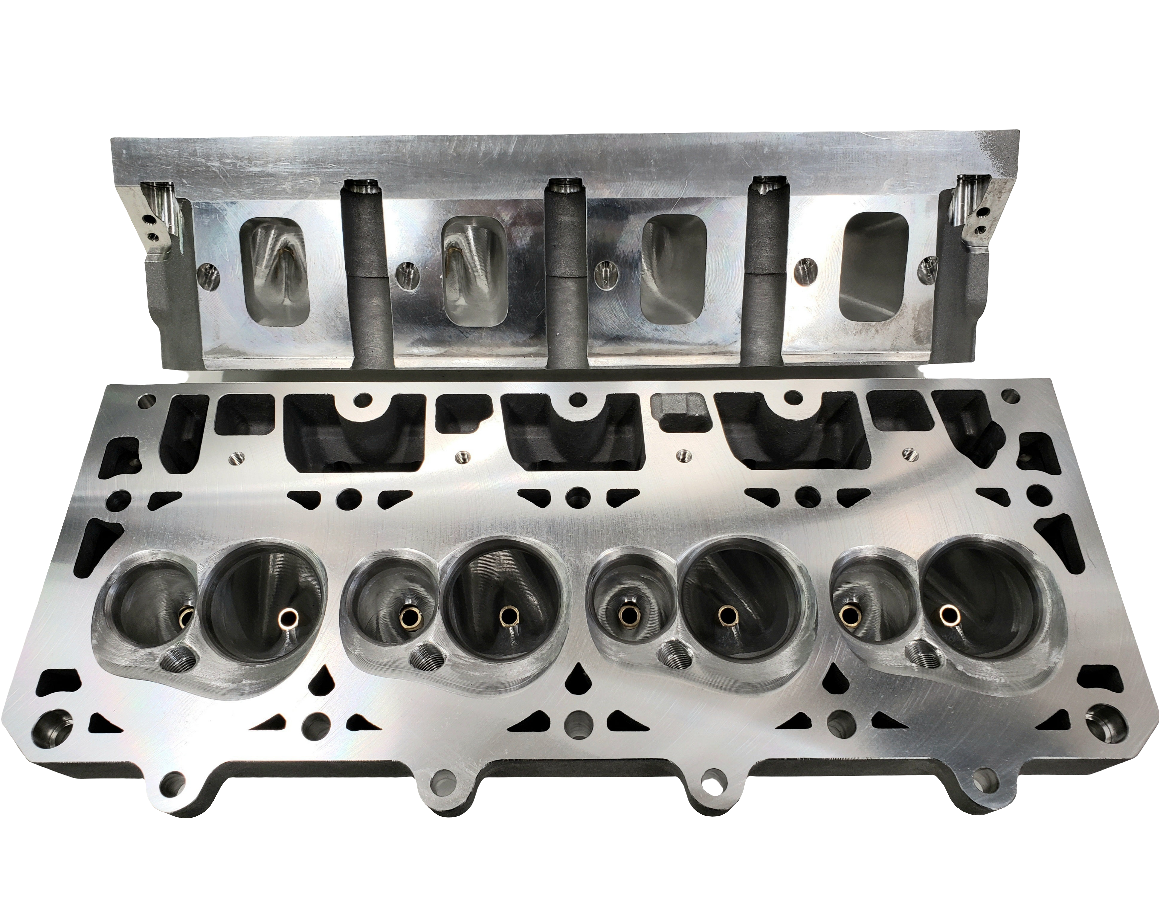 CID LS7 12D BE Cylinder Heads 420+CFM - 2.9" MCSA - Suit 4.125" Bore Std Exhaust Height (Per PAIR) (4614900219978)